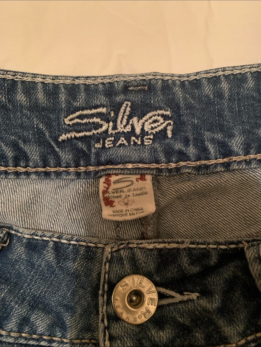 Silver Bootcut Low Rise Blue Jeans - Picture 2 of 6